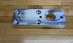 A-Body Mopar Offset Master Cylinder Adapter Billet