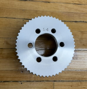 Weiand W7109-54 8mm 54 tooth blower pulley 3"